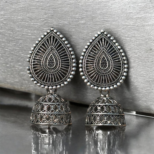 Antique silver Jhumkas